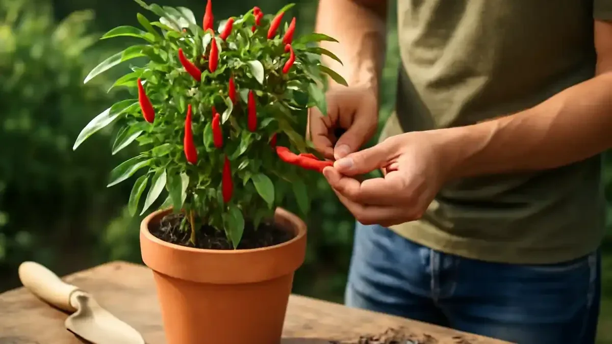 Peperoncino in vaso con giornate più corte: perché maturazione e nuova crescita possono rallentare insieme