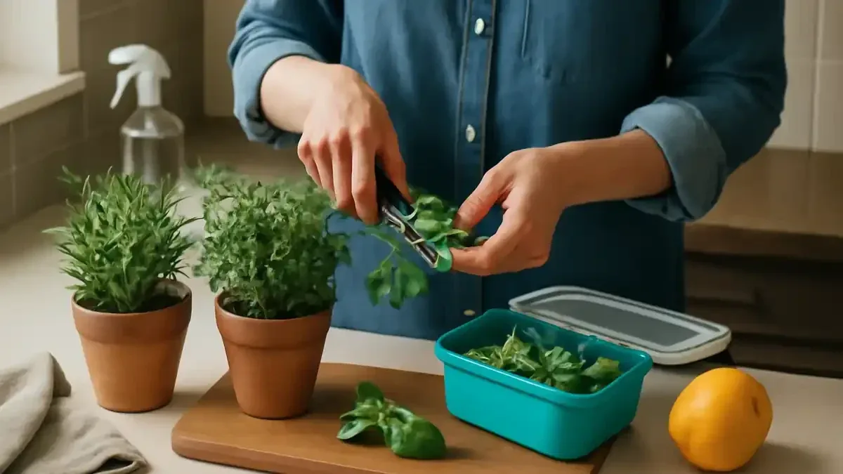 Origano in contenitore dopo l’estate: come pulire il secco senza tagliare tutto alla stessa altezza